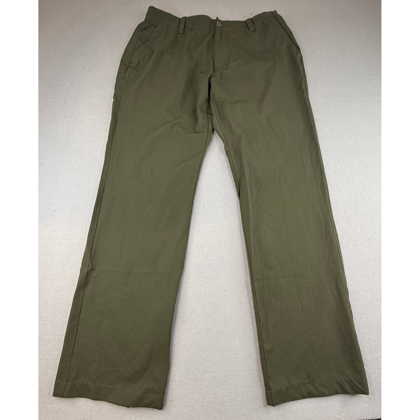 Under Armour Pants Mens 36x32 Green Loose Performance Golf Chino Trousers